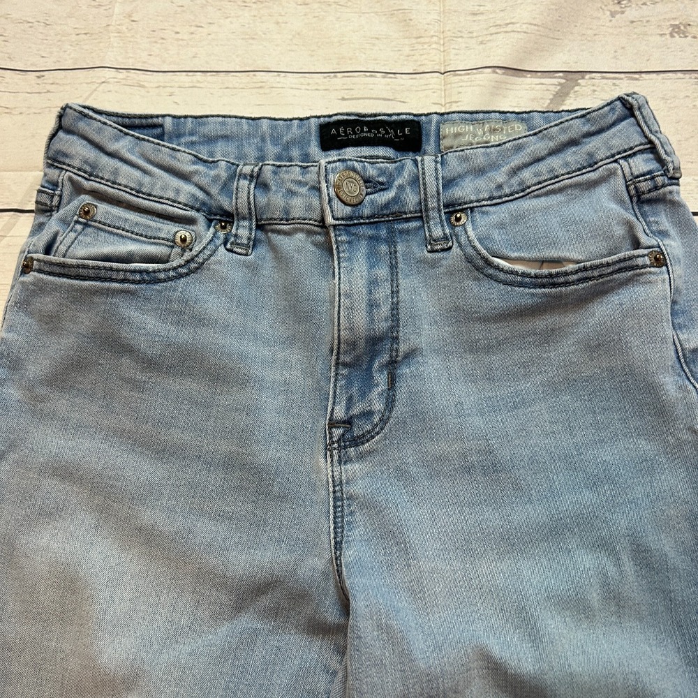 Aeropostale High Waisted Ankle Jegging Denim Jeans Women's Size 6 Regular - Picture 2 of 9
